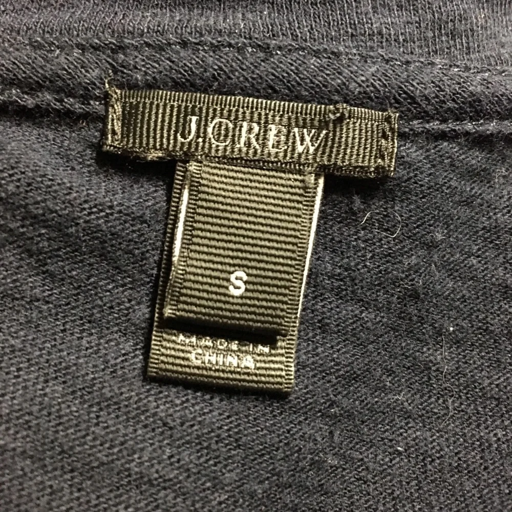 J. Crew Embroidered Top Women’s S Crew Neck 3/4‎ Sleeve Preppy Classic